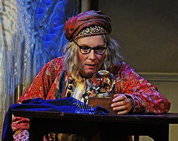 Jennifer Saunders as Madame Arcati, photo Nobby Clark.