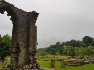 Looking north from Bolton Abbey on a chilly June evening