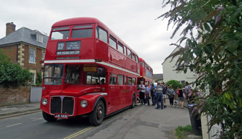 A vintage Routemaster on service in Somerset